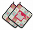 Maltese 1 Art Love Pair of Potholders