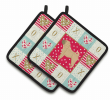 Shar Pei - Series 2 Art Love Pair of Potholders