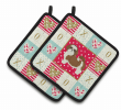 Shih Tzu - Series 2 Art Love Pair of Potholders