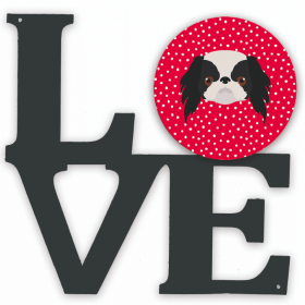 Japanese Chin Metal Wall Artwork LOVE