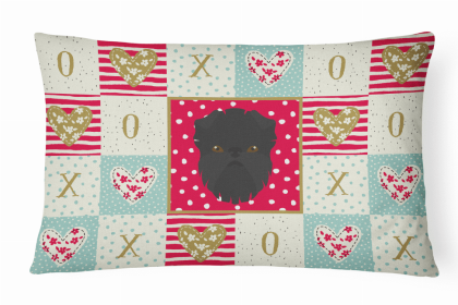 Affenpinscher Art Love Decorative Pillow