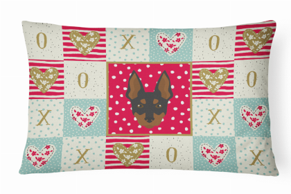 Toy Fox Terrier Art Love Decorative Pillow