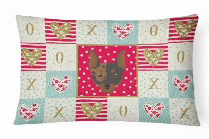 Min Pin 2 Art Love Decorative Pillow