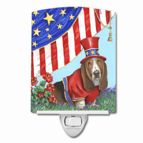 Basset Hound USA Ceramic Nightlight