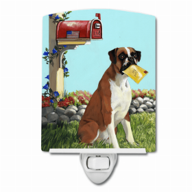 Boxer Got Mail Ceramic Nightlight