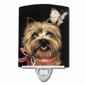 Cairn Terrier Butterfly Ceramic Nightlight