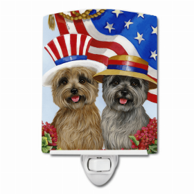 Cairn Terrier USA Ceramic Nightlight
