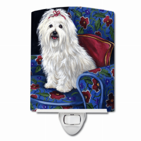 Coton du Tulear Royalty Ceramic Nightlight