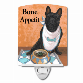 French Bulldog Bone Appetit Ceramic Nightight
