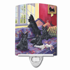 Scottish Terrier/Scottie Daybed Ceramic Nightlight
