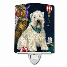 Soft Coated Wheaten Terrier Playroom Ceramic Nightlight