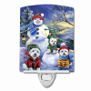 Westie "Holiday Snowballs" Ceramic Nightlight