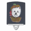 Westie "Lad Plaid" Ceramic Nightlight