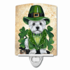 West Highland White Terrier/Westie "St Patrick's Day Leprechaun" Ceramic Nightlight