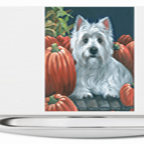 Westie Pumpkins Ceramic Nightlight