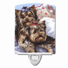 Yorkshire Terrier/Yorkie Bed Buds Ceramic Nightlight