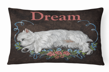 West Highland White Terrier Dream Portrait/Landscape Decorative Pillow