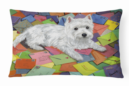 West Highland White Terrier - Zoe's Mail Portrait/Landscape Decorative Pillow