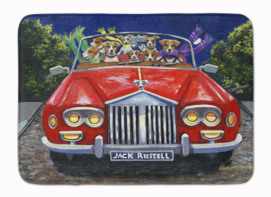 Jack Russell Evening Cruise Bathroom/Kitchen Mat