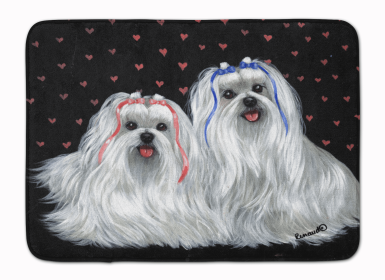 Maltese Sweethearts Bathroom/Kitchen Mat