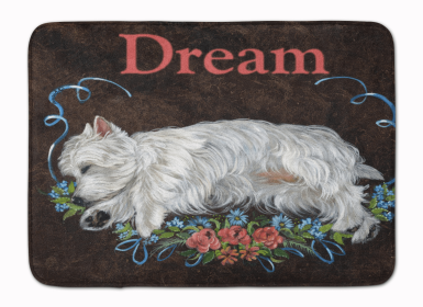 West Highland White Terrier/Westie Dream Bathroom/Kitchen Mat