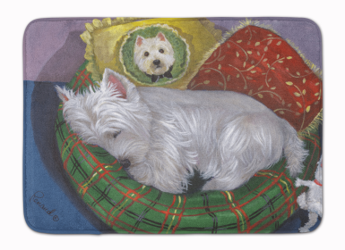 West Highland White Terrier/Westie Precious Toto Bathroom/Kitchen Mat