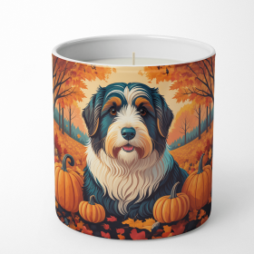 Bearded Collie Fall Decorative Soy Candle