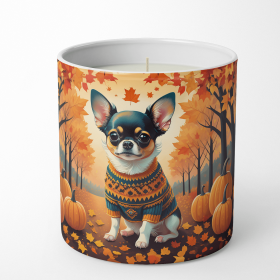 Chihuahua - Tricolor - Fall Decorative Soy Candle
