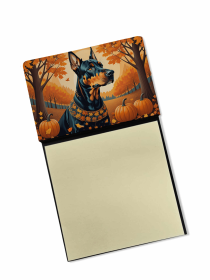 Doberman 2 Fall Sticky Note Holder