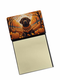 Labrador Retriever - Chocolate 4 - Fall Sticky Note Holder