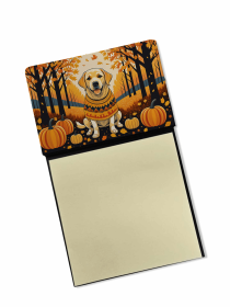 Labrador Retriever - Yellow 3 - Fall Sticky Note Holder