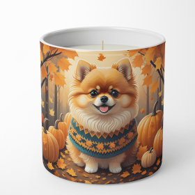 Pomeranian Fall Decorative Soy Candle