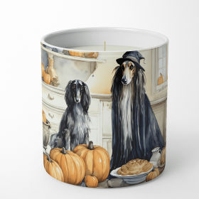 Afghan Hound Fall Kitchen Pumpkins Decorative Soy Candle