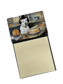 Pit Bull Terrier 2 Fall Kitchen Pumpkins Sticky Note Holder