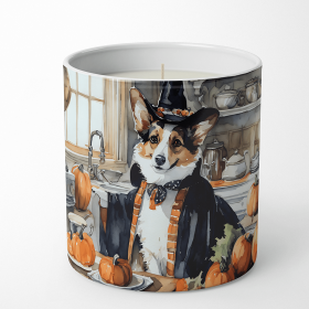Corgi Fall Kitchen Pumpkins Decorative Soy Candle