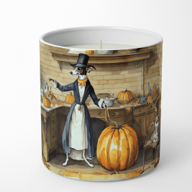 Italian Greyhound Fall Kitchen Pumpkins Decorative Soy Candle