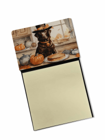 Labrador Retriever - Chocolate 1 - Fall Kitchen Pumpkins Sticky Note Holder