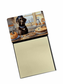 Labrador Retriever - Chocolate 2 - Fall Kitchen Pumpkins Sticky Note Holder