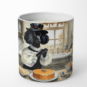 Poodle Fall Kitchen Pumpkins Decorative Soy Candle