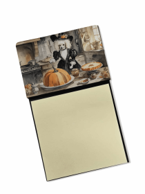 Poodle 2 Fall Kitchen Pumpkins Sticky Note Holder