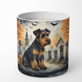 Airedale Terrier Spooky Halloween Decorative Soy Candle