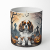 Cavalier King Charles Spaniel Spooky Halloween Decorative Soy Candle