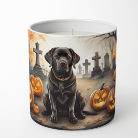 Labrador Retriever - Chocolate - Spooky Halloween Decorative Soy Candle