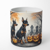 Doberman Spooky Halloween Decorative Soy Candle