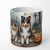 Sheltie/Shetland Sheepdog Spooky Halloween Decorative Soy Candle