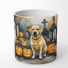 Labrador Retriever - Yellow - Spooky Halloween Decorative Soy Candle