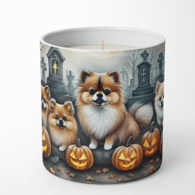 Pomeranian Spooky Halloween Decorative Soy Candle