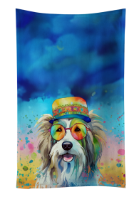 Bearded Collie 2 Hippie Dawg Kitchen Towel