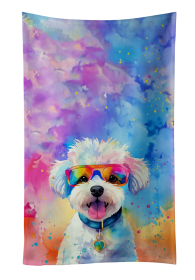 Bichon Frise 1 Hippie Dawg Kitchen Towel