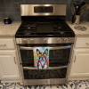 Boston Terrier 1 Hippie Dawg Kitchen Towel